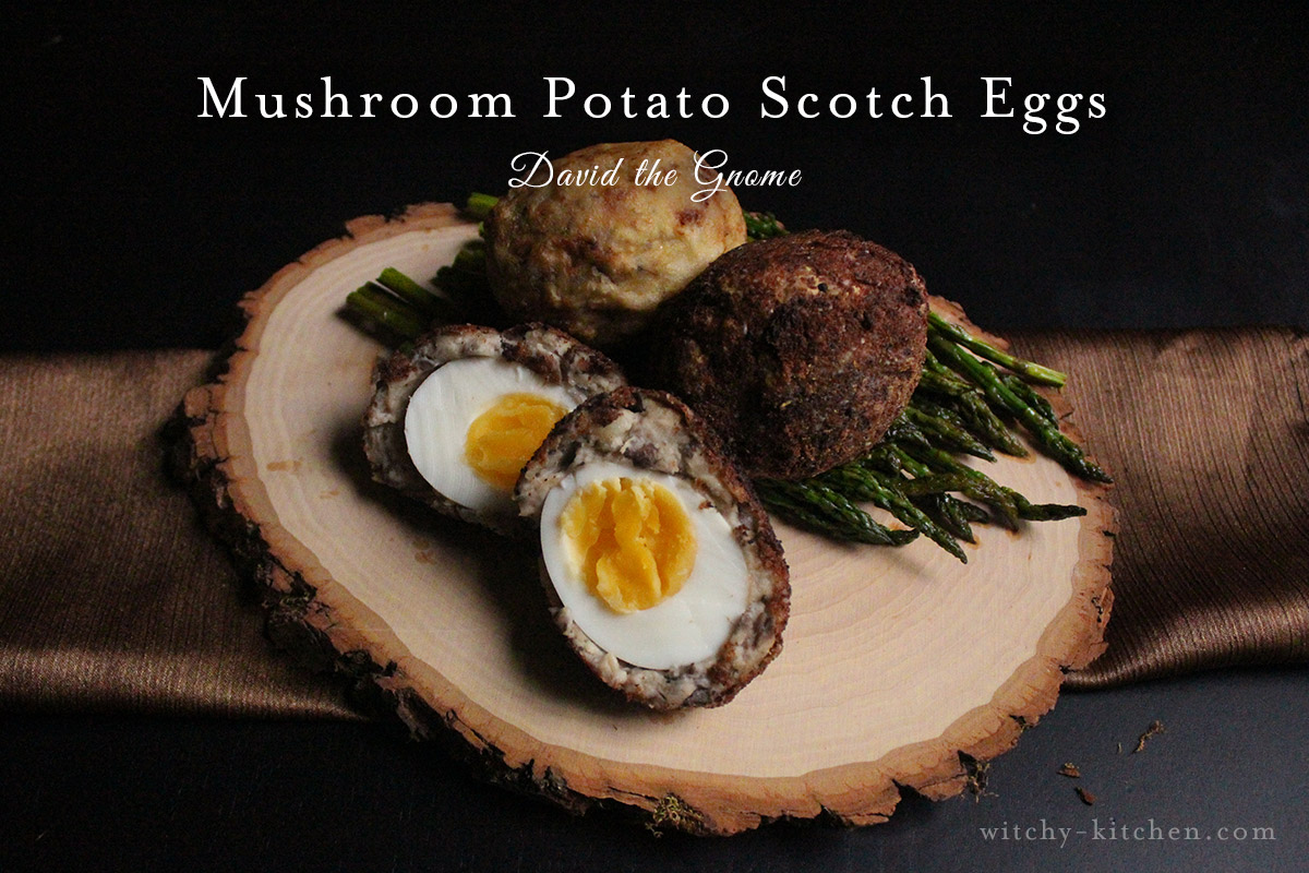 Mushroom Potato Scotch Eggs | David the Gnome