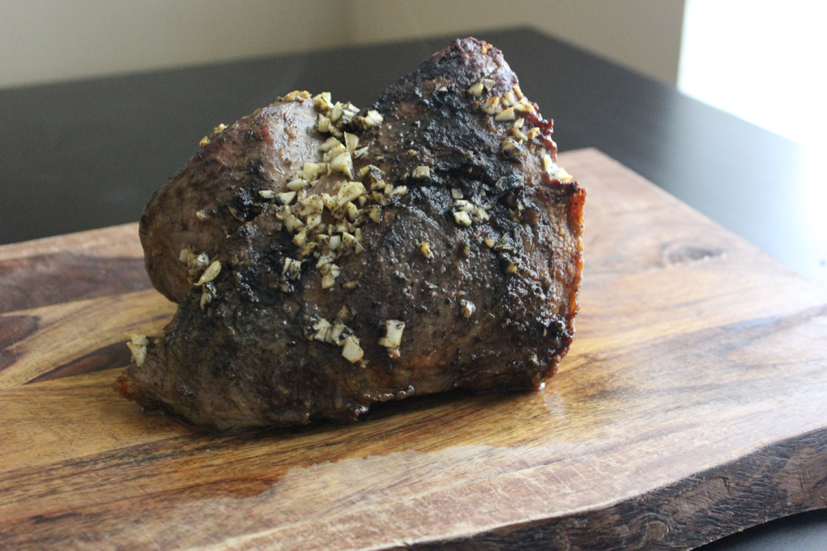Leg of Lamb with Mint Pesto