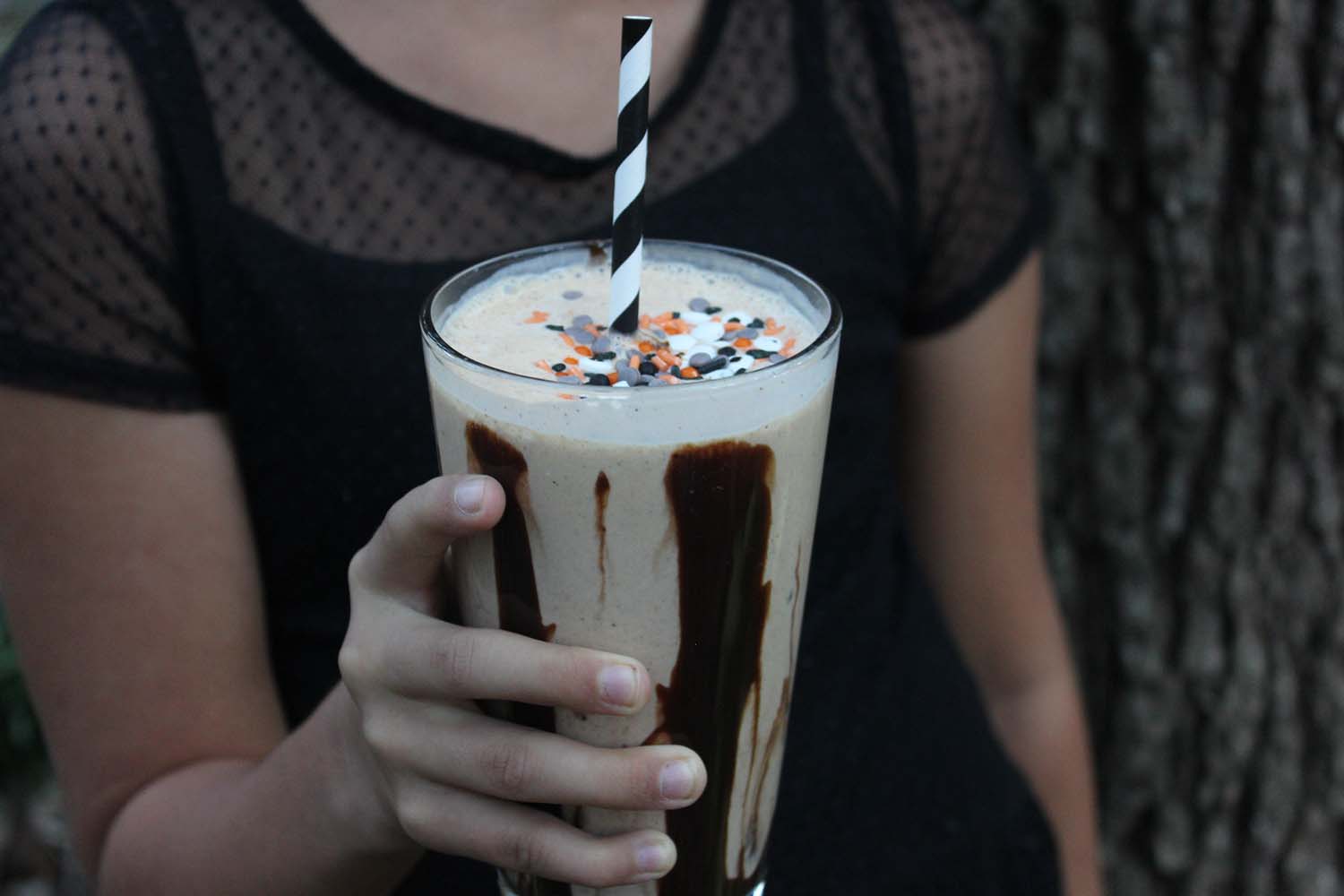 Halloween Birthday Cake Milkshakes